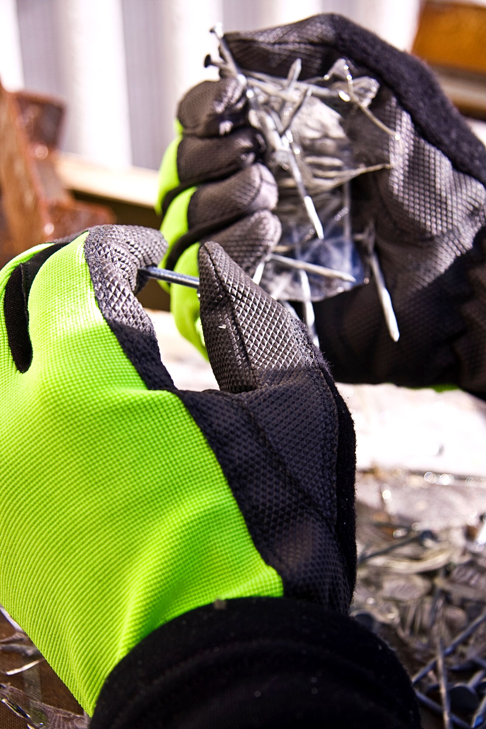 #MXHVPB Superior Glove® Clutch Gear® Mechanics Hi-Viz Punkban™ Gloves